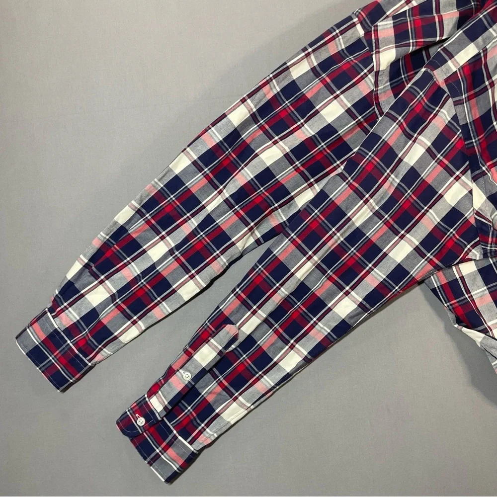 Polo Ralph Lauren VINTAGE Classic Fit Plaid Button Down Shirt - Mens Large